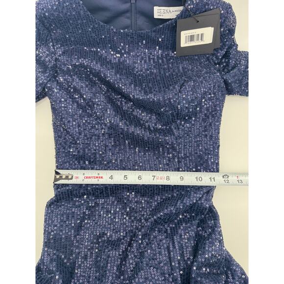 Mac Duggal 42018 Slit Skirt Sequin Dress Womens Sz 2 NWT Glitter Cocktail MOB - Picture 8 of 9